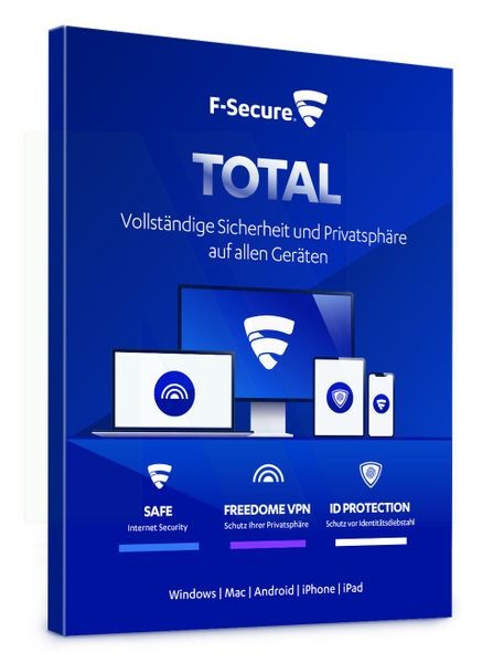 F-Secure Total Security & VPN 2021 | Multi Device | Download