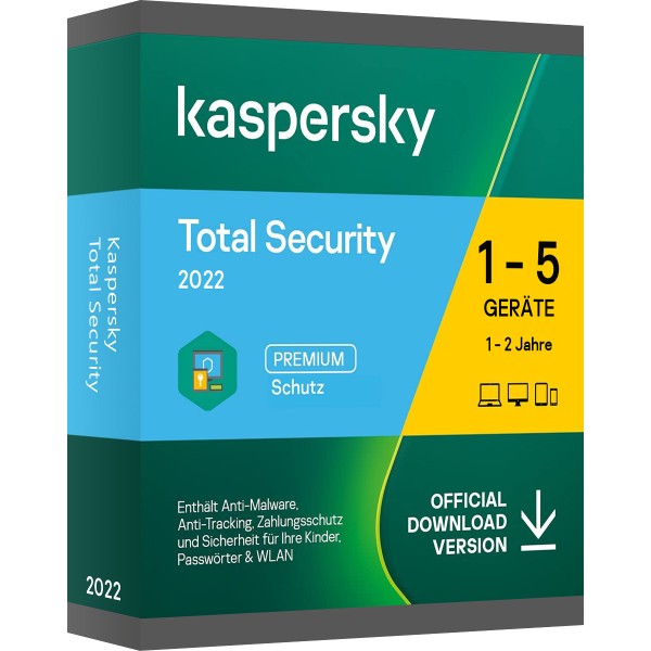 Kaspersky Total Security 2022 | PC | MAC | Android