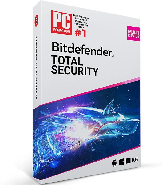 Bitdefender Total Security 2022 - PC/Mac/Mobile Devices