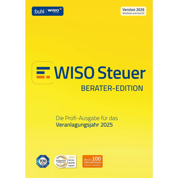WISO Steuer 2026 Berater für das Steuerjahr 2025